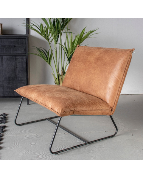Lounge Fauteuil Elton Cognac
