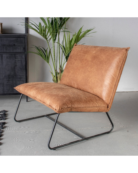 Lounge Fauteuil Elton Cognac
